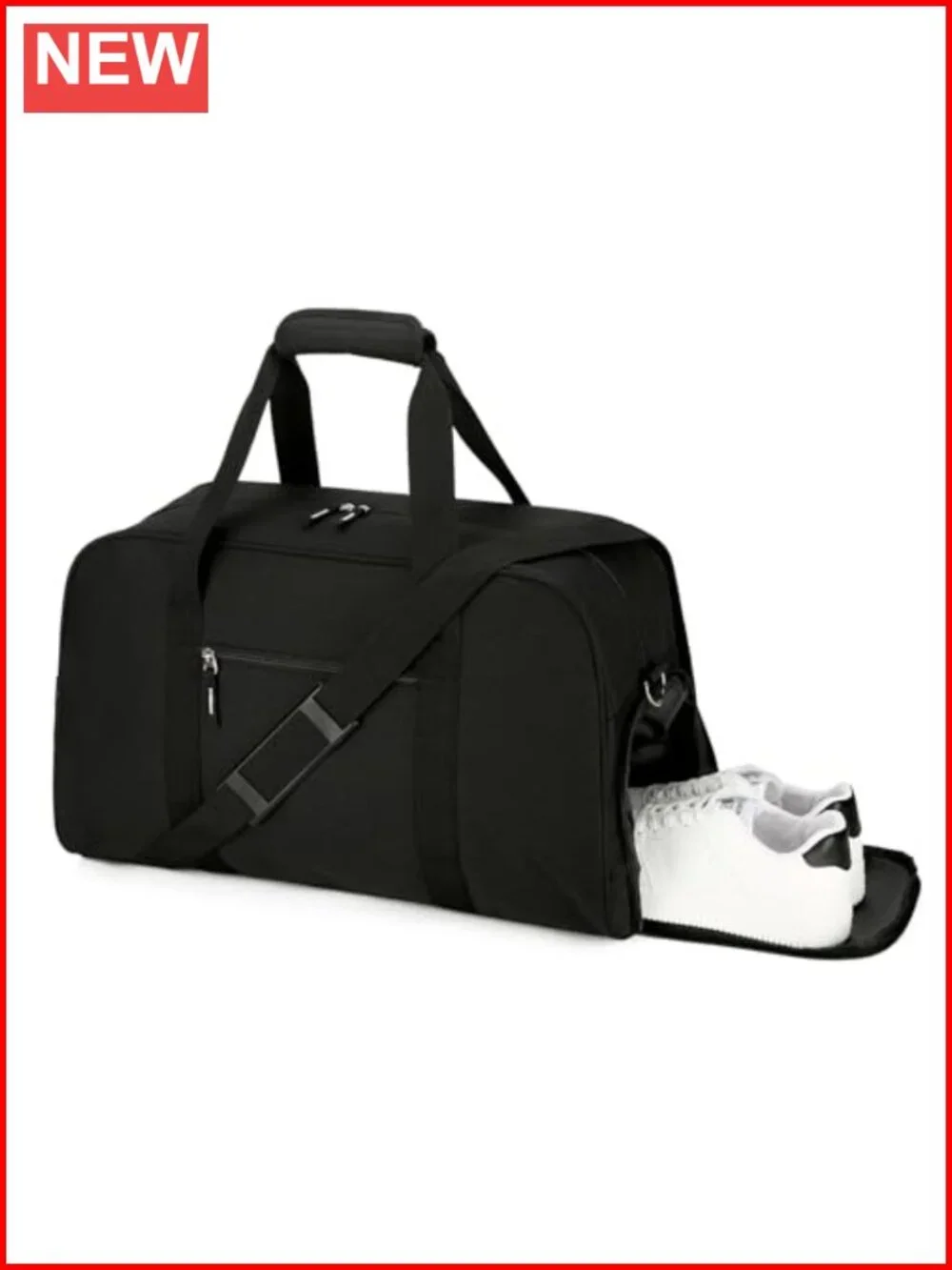 45L Large Duffle Bag with Shoe Compartment, Travel Gym Bag for Workout